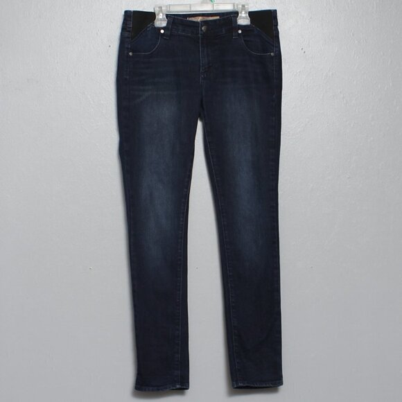 Paige maternity skyline skinny dark wash jeans - Picture 1 of 6